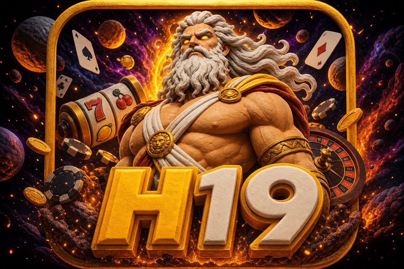 Halaman promosi H19 yang menampilkan hadiah pendaftaran dan bonus deposit